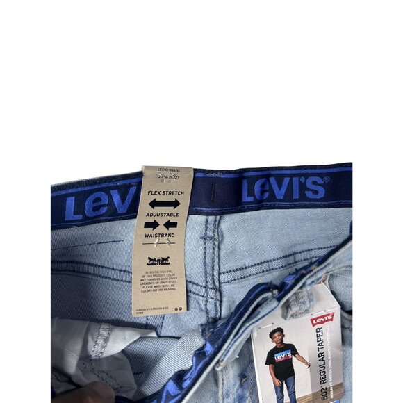 Levi's 502 Jeans Boy's Size 12 Regular Taper Stretch Blue Light Wash 26x27 NWT - Picture 7 of 8